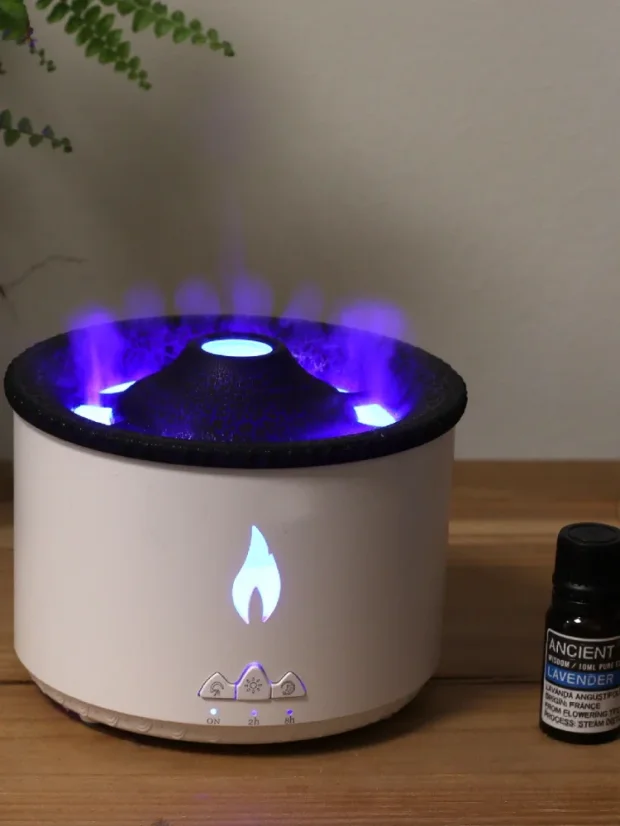 Sopečný aróma difuzér, 360 ml vody, 2 farby