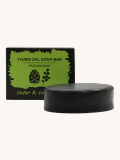 Mydlo s aktívnym uhlím, olejmi a bambuckým maslom, 85g, Eukalyptus