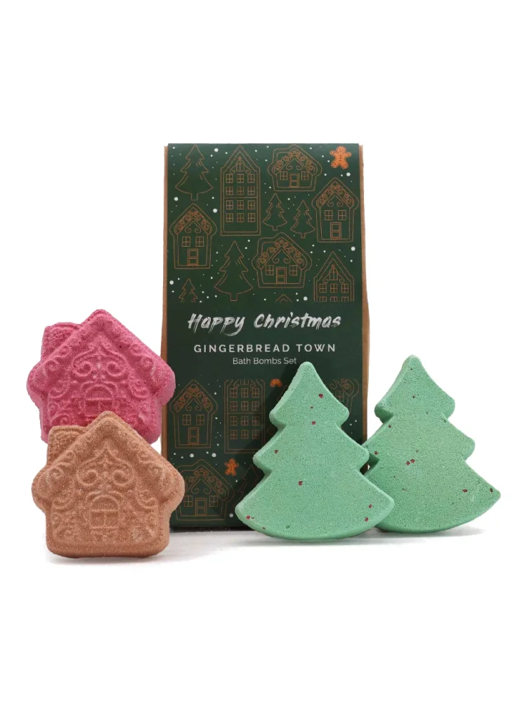 Vianočné šumivé bomby do kúpeľa, darčeková sada