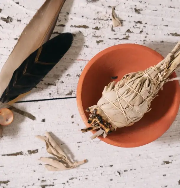 Biela Šalvia vydymovadlo